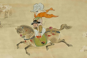 唐人騎馬之図 とうじんきばのず