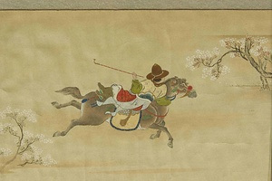 唐人騎馬之図 とうじんきばのず