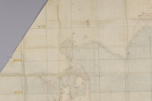 従尾張国至蝦夷北極出地度量図（沿海地図）及び同図説 おわりのくによりえぞちにいたるほっきょくしゅっちどりょうず（えんかいちず）およびどうずせつ