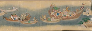 長崎図（市中絵巻）