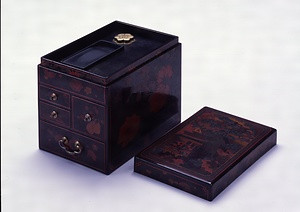 存清硯箱（葵紋水滴）