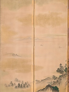 山水図屏風 さんすいずびょうぶ