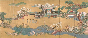 唐美人図屏風 とうびじんずびょうぶ