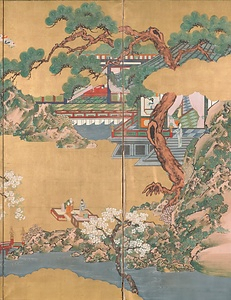 唐美人図屏風 とうびじんずびょうぶ