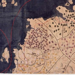 元禄伊予国絵図（東・中予部分） げんろくいよくにえず（とう・ちゅうよぶぶん）