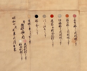 大洲藩領大絵図 おおずはんりょうおおえず