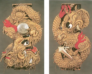 太鼓台の布団締め