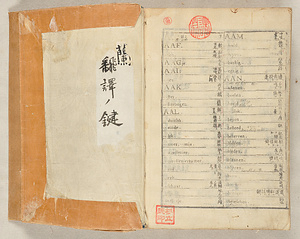 『訳鍵』〈三瀬諸淵朱書本〉 やくけんみせもろぶちしゅしょぼん