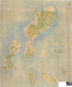 今治藩領弓削島絵図