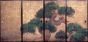 松図襖