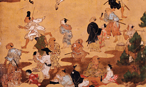 賀茂葵競馬図屏風 かもあおいくらべうまずびょうぶ