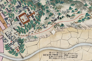 長崎港鳥瞰図 ながさきこうちょうかんず