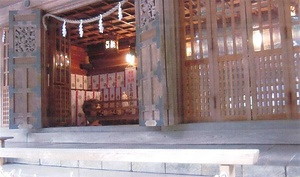 蒼柴神社拝殿 あおしじんじゃはいでん