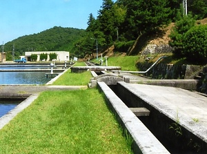 忌部浄水場導水溝及び放水井