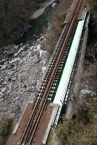 わたらせ渓谷鐵道城下橋梁 わたらせけいこくてつどうしろおりきょうりょう