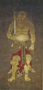 絹本著色不動明王像