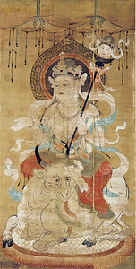 絹本著色閻魔天像