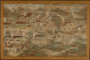 綾本著色聖徳太子絵伝（絵殿旧障子絵）〈秦致真筆／（法隆寺献納）〉 りょうほんちゃくしょくしょうとくたいしえでん