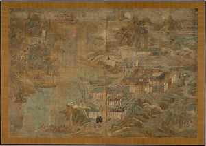 綾本著色聖徳太子絵伝（絵殿旧障子絵）〈秦致真筆／（法隆寺献納）〉 りょうほんちゃくしょくしょうとくたいしえでん