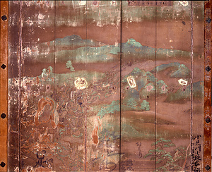 鳳凰堂中堂壁扉画（板絵著色）