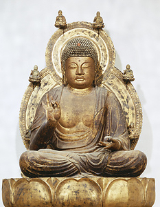 木造薬師如来及両脇侍像（薬師堂安置）