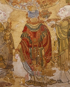 刺繍釈迦如来説法図 ししゅうしゃかにょらいせっぽうず