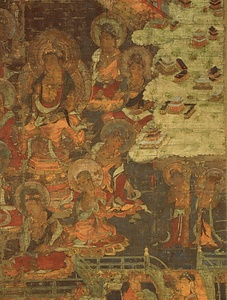 絹本著色浄土曼荼羅図〈（伝清海曼荼羅）／〉 けんぽんちゃくしょくじょうどまんだらず