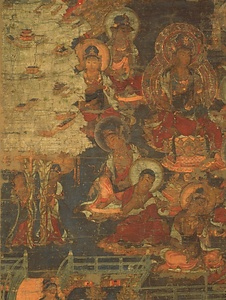 絹本著色浄土曼荼羅図〈（伝清海曼荼羅）／〉 けんぽんちゃくしょくじょうどまんだらず