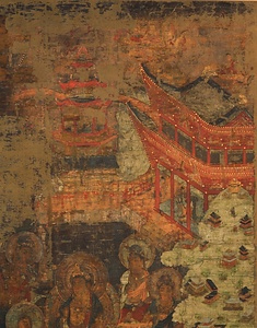 絹本著色浄土曼荼羅図〈（伝清海曼荼羅）／〉 けんぽんちゃくしょくじょうどまんだらず
