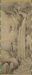 紙本墨画許由巣父図〈（伝狩野永徳筆）／〉 