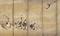 紙本墨画芦雁図〈（伝宮本武蔵筆）／六曲屏風〉