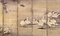 紙本墨画芦雁図〈（伝宮本武蔵筆）／六曲屏風〉