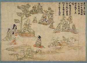 紙本著色華厳五十五所絵巻〈残闕／〉 