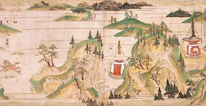 紙本著色法華経絵巻 