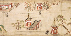 紙本著色法華経絵巻 