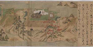 紙本著色芦引絵