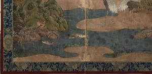 紙本著色厩図〈／六曲屏風〉 