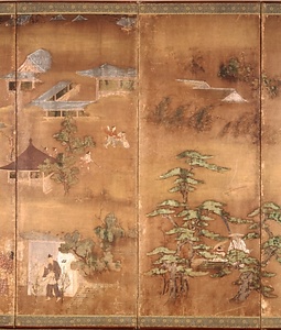 紙本著色名所風俗図〈／六曲屏風〉 