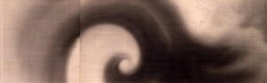 絹本墨画生々流転図〈横山大観筆／〉 けんぽんぼくがせいせいるてんず