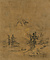 紙本墨画山水図