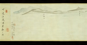 紙本淡彩陸〓奇勝図〈池大雅筆／〉 