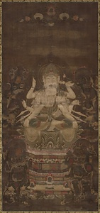 絹本著色准胝観音像