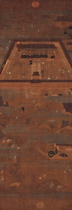 絹本著色石清水八幡宮縁起絵（伝大山崎離宮八幡利益縁起）