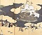紙本金地著色南蛮人渡来図〈狩野内膳筆／六曲屏風〉