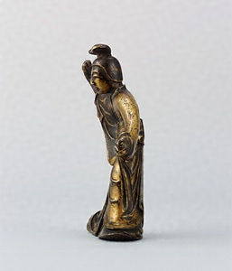 銅造摩耶夫人及天人像（法隆寺献納） 
