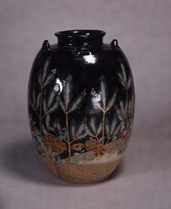 洋風  壺  茶壺 コーヒー壺　2點 年代物 色絵若松図茶壺〈仁清作／〉 文化遺産オンライン