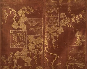 能装束〈色紙葡萄文摺箔／〉 のうしょうぞく〈しきしぶどうもんすりはく〉