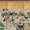紙本金地著色歌舞伎図〈／六曲屏風〉