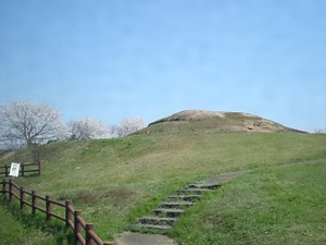 八女古墳群<BR/>　乗場古墳<BR/>　石人山古墳<BR/>　岩戸山古墳<BR/>　善蔵塚古墳<BR/>　弘化谷古墳<BR/>　丸山塚古墳<BR/>　丸山古墳<BR/>　茶臼塚古墳