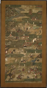 絹本著色聖徳太子絵伝（法隆寺献納） けんぽんちゃくしょくしょうとくたいしえでん（ほうりゅうじけんのう）